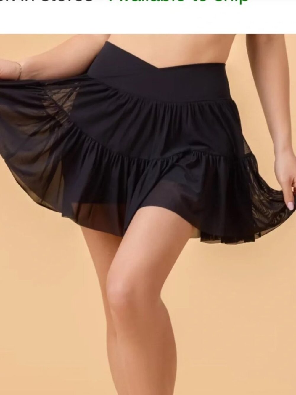 NEW WITH TAGS BLOGILATES BALLERINA SKORT - BLACK KIDS SIZE LARGE 10-12